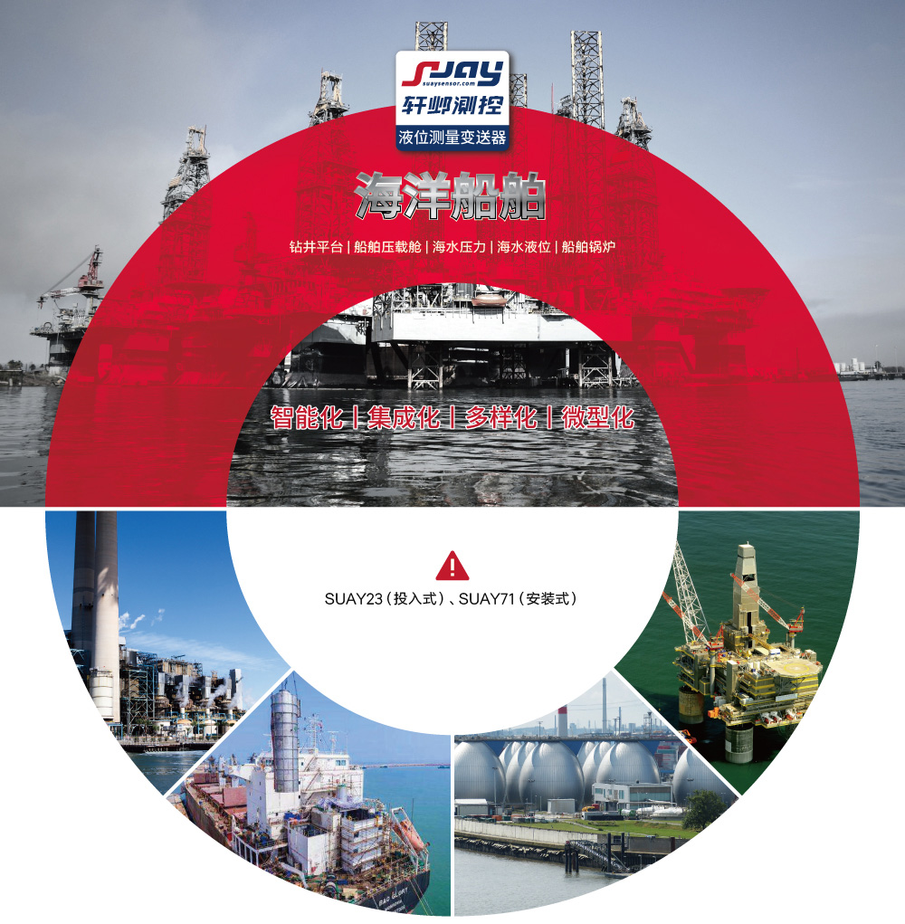 海洋船舶（鉆井平臺、船舶壓載艙、海水壓力、海水液位、船舶鍋爐
